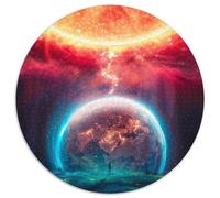 Jigsaw Puzzles for Adults 1000 Piece Alien Planet Round Jigsaw Puzzles Skill Level Beginner,Great for Birthday (Size 67.5x67.5cm)