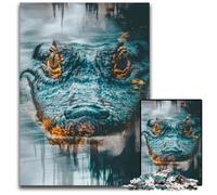 Jigsaw Puzzles for Adults 1000 Piece Alligator CloseUp Puzzles for Adults Home Activity for Holidays Birthdays And Family Game Nights 1000 PCS(75x50cm)