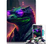 Jigsaw Puzzles for Adults 1000 Piece Alligator Puzzles for Adults,Challenging Game for Is Ideal As A Gift for The Whole Family (size 38x26cm)