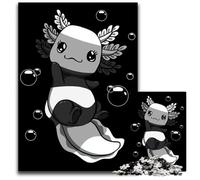 Jigsaw Puzzles for Adults 1000 Piece Allosexual Flag Axolotl Jigsaw Puzzles for Adults Creative Family Game & Home Decor for Teenagers 1000 PCS(75x50cm)