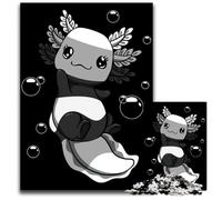 Jigsaw Puzzles for Adults 1000 Piece Allosexual Flag Axolotl Paper Jigsaw Puzzles Perfect for Family Fun Party Games Birthday Party Favors 1000 PCS(38x26cm)