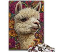 Jigsaw Puzzles for Adults 1000 Piece Alpaca Art for And from 14 Years And over Hands-on Game Christmas Game Gifts 38x26cm