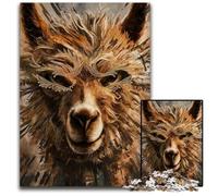 Jigsaw Puzzles for Adults 1000 Piece Alpaca Jigsaw Puzzles Perfect for Family Fun on Christmas Thanksgiving Birthdays & Easter 1000 PCS(38x26cm)