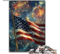 Jigsaw Puzzles for Adults, 1000 Piece American Flag Jigsaw Puzzles for Adults 1000 Family Fun Craft, Perfect for Birthdays, Holidays (Size 26x38cm)
