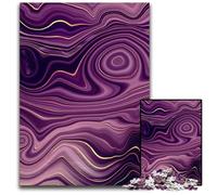 Jigsaw Puzzles for Adults 1000 Piece Amethyst Texture Jigsaw Puzzles for Home Decor Brain Training 1000 PCS(38x26cm)