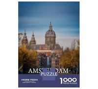Jigsaw Puzzles for Adults 1000 Piece AMSTERDAM Puzzles for Adults Relax Games Pattern Assembly Christmas Birthday Gifts 52x38cm/1000pcs