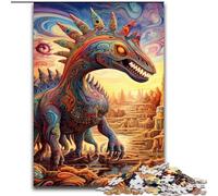 Jigsaw Puzzles for Adults, 1000 Piece Ancient Dinosaurs Challenging Puzzles size 50x75cm Colorful Home Decor & Interactive Family Game