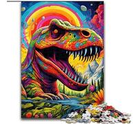 Jigsaw Puzzles for Adults 1000 Piece Ancient Dinosaurs Puzzle Family Interactive Game, Ideal for Teenagers, Brain Teaser Gift (size : 50x75cm)
