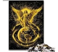 Jigsaw Puzzles for Adults 1000 Piece Angel Flying over The Earth Jigsaw Family Bonding Activity, Unique Gift for Holidays & Birthdays (size 26x38cm)
