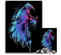 Jigsaw Puzzles for Adults 1000 Piece Angry Jaguar Artwork_154558b Jigsaw Puzzles Family Game Night Fun, DIY Decorative Artwork 300 PCS