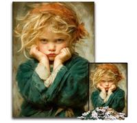 Jigsaw Puzzles for Adults 1000 Piece Angry Little Boy Puzzle Gift DIY Fun Suitable for Home Living Room Office Decoration 50X75CM
