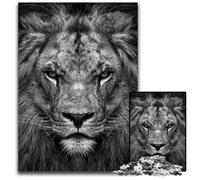 Jigsaw Puzzles for Adults 1000 Piece Angry Wild Black Lion King_157313b Puzzles for Adults DIY Decoration, Brain Challenge, for Adult, Family, 300 PCS