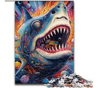 Jigsaw Puzzles for Adults, 1000 Piece Animal Art Shark Puzzle Brain Teaser Game for Teenagers, for Family Game Night (size : 26x38cm)