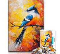 Jigsaw Puzzles for Adults 1000 Piece Animal Bird Oil Painting 1000 Pieces for Teenagers,Educational Toy Funny Family Games Unique Home Decor 75x50cm