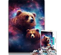 Jigsaw Puzzles for Adults 1000 Piece Animal Brown Bear Teenager Jigsaw,family Fun Games Is Ideal As A Gift for The Whole Family 38x26cm