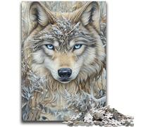Jigsaw Puzzles for Adults 1000 Piece Animal Fantasy Wolf Puzzles,Educational Games Home Decoration Suitable for Desktop Decoration (26x38cm)