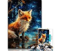 Jigsaw Puzzles for Adults 1000 Piece Animal Foxes Teenager Jigsaw,family Fun Games Is Ideal As A Gift for The Whole Family 38x26cm