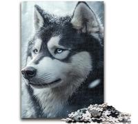 Jigsaw Puzzles for Adults 1000 Piece Animal Husky Puzzles for Teenagers,Challenging Game Gifts for Is Ideal As A Gift for The Whole Family (38x26cm)