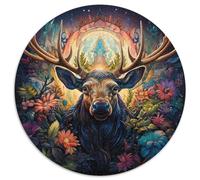 Jigsaw Puzzles for Adults, 1000 Piece Animal Moose 1000 Piece Jigsaw Perfect for Teenagers & Collectors,Ideal Home Decor & Travel Gift (67.5x67.5cm)