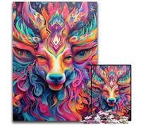 Jigsaw Puzzles for Adults 1000 Piece Animal Moose Impossible Jigsaw Puzzles for Adults Challenging Brain Teaser for Teenagers, Family Game Night Fun 50x75CM/19.68x29.52inch