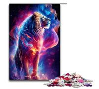 Jigsaw Puzzles for Adults 1000 Piece Animal Nebula Lion Jigsaw Puzzles Games Toys Gift Suitable for Desktop Decoration 1000 PCS(75x50cm)