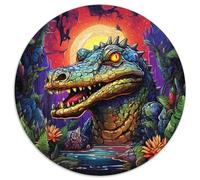 Jigsaw Puzzles for Adults, 1000 Piece Animal Nile Crocodiles Jigsaw Puzzles for Adults Gift DIY Fun Suitable for Home Living Room Office Decoration (67.5x67.5cm)