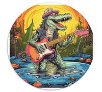 Jigsaw Puzzles for Adults 1000 Piece Animal Nile Crocodiles Round Puzzles for 1000 Piece Birthday Gift Idea, Challenging Brain Teaser Game (67.5x67.5cm)
