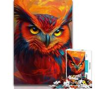 Jigsaw Puzzles for Adults 1000 Piece Animal Owl Teenager Jigsaw,Challenging Game Toys Wall Decoration Unique Birthday And Xmas Gifts (size 75x50cm)