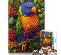 Jigsaw Puzzles for Adults 1000 Piece Animal Parrot,Challenging Difficult with Fully Interlocking Randomly Shaped Pieces 75x50cm