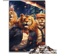 Jigsaw Puzzles for Adults, 1000 Piece Animal Party Puzzle Brain-Challenging DIY Decorative Game, Family Interactive Toy (size : 26x38cm)