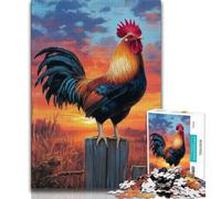Jigsaw Puzzles for Adults 1000 Piece Animal Rooster Puzzles for Teenagers,Challenging Game Gifts for Is Ideal As A Gift for The Whole Family 75x50cm