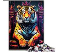 Jigsaw Puzzles for Adults, 1000 Piece Animal Tigers Jigsaw Puzzles Made of cardboard, Family Activity Game for Teenager, DIY Home Decor Brain Teaser Gift 1000pcs(26x38cm)