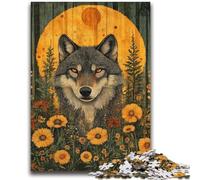 Jigsaw Puzzles for Adults 1000 Piece Animal Wolf Puzzles for Adults,Challenging Game for The Whole for Women, Gifts for Men (75x50cm)
