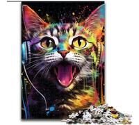 Jigsaw Puzzles for Adults 1000 Piece Animals Cats Puzzle Ideal for Teenagers & Collectors, Travel Gift, Family Activity (size : 50x75cm)