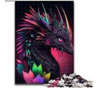 Jigsaw Puzzles for Adults 1000 Piece Animals Dragons Jigsaw Puzzle Made of Wood,Educational Activity for Cognitive Skills Cognitive Skill Improvement 1000pcs(50x75cm)