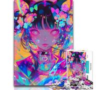 Jigsaw Puzzles for Adults 1000 Piece Anime Cat Girl Adult Jigsaw,Decompressing Intellectual Educational Toy Birthday Gift (size 38x26cm)