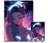 Jigsaw Puzzles for Adults 1000 Piece Anime Cool Swimsuit Girl Puzzles for Adults for Home Decor & Holiday Fun 1000 PCS(75x50cm)