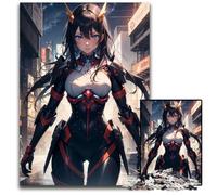 Jigsaw Puzzles for Adults 1000 Piece Anime Cyberpunk Girl Puzzles for Adults for Home Decor & Holiday Fun 1000 PCS(38x26cm)
