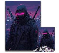 Jigsaw Puzzles for Adults 1000 Piece Anime Cyberpunk Ninja Impossible Jigsaw Puzzles for Adults for Holidays Birthdays And Family Game Nights 1000 PCS(38x26cm)