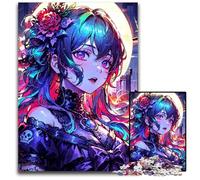 Jigsaw Puzzles for Adults 1000 Piece Anime Demon Girl Paper Jigsaw Puzzles Ideal for Teenagers & Collectors Travel Gift Family Activity 1000 PCS(38x26cm)