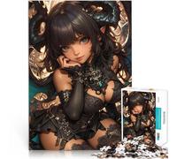 Jigsaw Puzzles for Adults 1000 Piece Anime Demon Girl Portrait Gaming Quizspiel Die Liebe zwischen Paaren stärken38x26cm