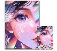 Jigsaw Puzzles for Adults 1000 Piece Anime Girl Face Wooden Jigsaw Puzzles for Adults Gift for Men And Women Daily & Special Occasion 1000 PCS(75x50cm)