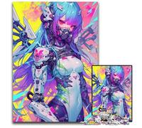 Jigsaw Puzzles for Adults 1000 Piece Anime Girl Futuristic Impossible Jigsaw Puzzles for Adults for Home Decor Ideal Christmas & New Year Gift for Teenagers 1000 PCS(38x26cm)