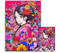 Jigsaw Puzzles for Adults 1000 Piece Anime Girl Kawaii Manga Jigsaw Puzzles for Adults Challenging Brain Teaser Relaxing Toy for Teenagers 1000 PCS(38x26cm)