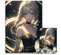 Jigsaw Puzzles for Adults 1000 Piece Anime Girl Seraphina Wooden Jigsaw Puzzles for Adults Gift for Men And Women Daily & Special Occasion 1000 PCS(75x50cm)