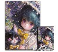 Jigsaw Puzzles for Adults 1000 Piece Anime Girl Wizard Cardboard Puzzles Home Decors Family Challenge Toys for Men Women Elders Seniors 26X38CM