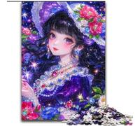 Jigsaw Puzzles for Adults 1000 Piece Anime Girl Wizard Help The Brain Exercise Addictive Toys to Cultivate Patience A Work of Art 50x75cm