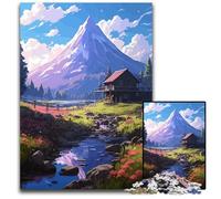 Jigsaw Puzzles for Adults 1000 Piece Anime Landscape Mount Fuji Impossible Jigsaw Puzzles for Adults Challenging Brain Teaser for Teenagers Family Fun Interactive Game 1000 PCS(75x50cm)