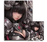 Jigsaw Puzzles for Adults 1000 Piece Anime Warrior Woman Anime Girl Waifu Gaming Impossible Jigsaw Puzzles for Adults for Home Decor Ideal Christmas & New Year Gift for Teenagers 1000 PCS(75x50cm)