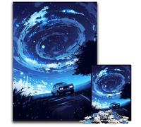 Jigsaw Puzzles for Adults 1000 Piece Anime Wild Night Sky Wooden Jigsaw Puzzles Ideal for Teenagers & Collectors Travel Gift Family Activity 1000 PCS(75x50cm)
